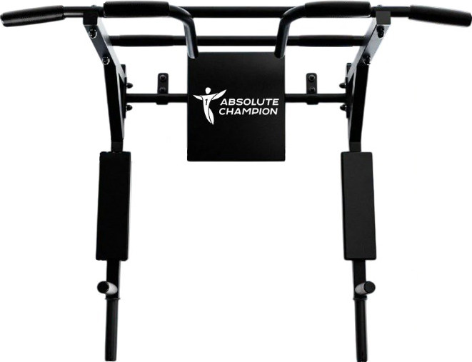 Турник-брусья Absolute Champion 3 в 1 Центрл Спорт New / АЧ14403 (черный с черными ручками)