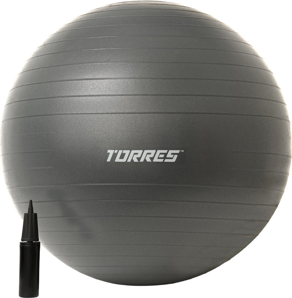 Фитбол гладкий Torres FB122565 (серый)