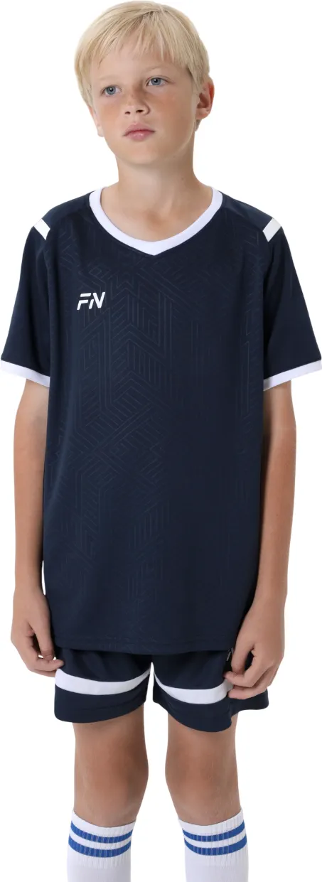 Футбольная форма FN Spirit Kid / KFN4261018-424 (р.160, белый/темно-синий)