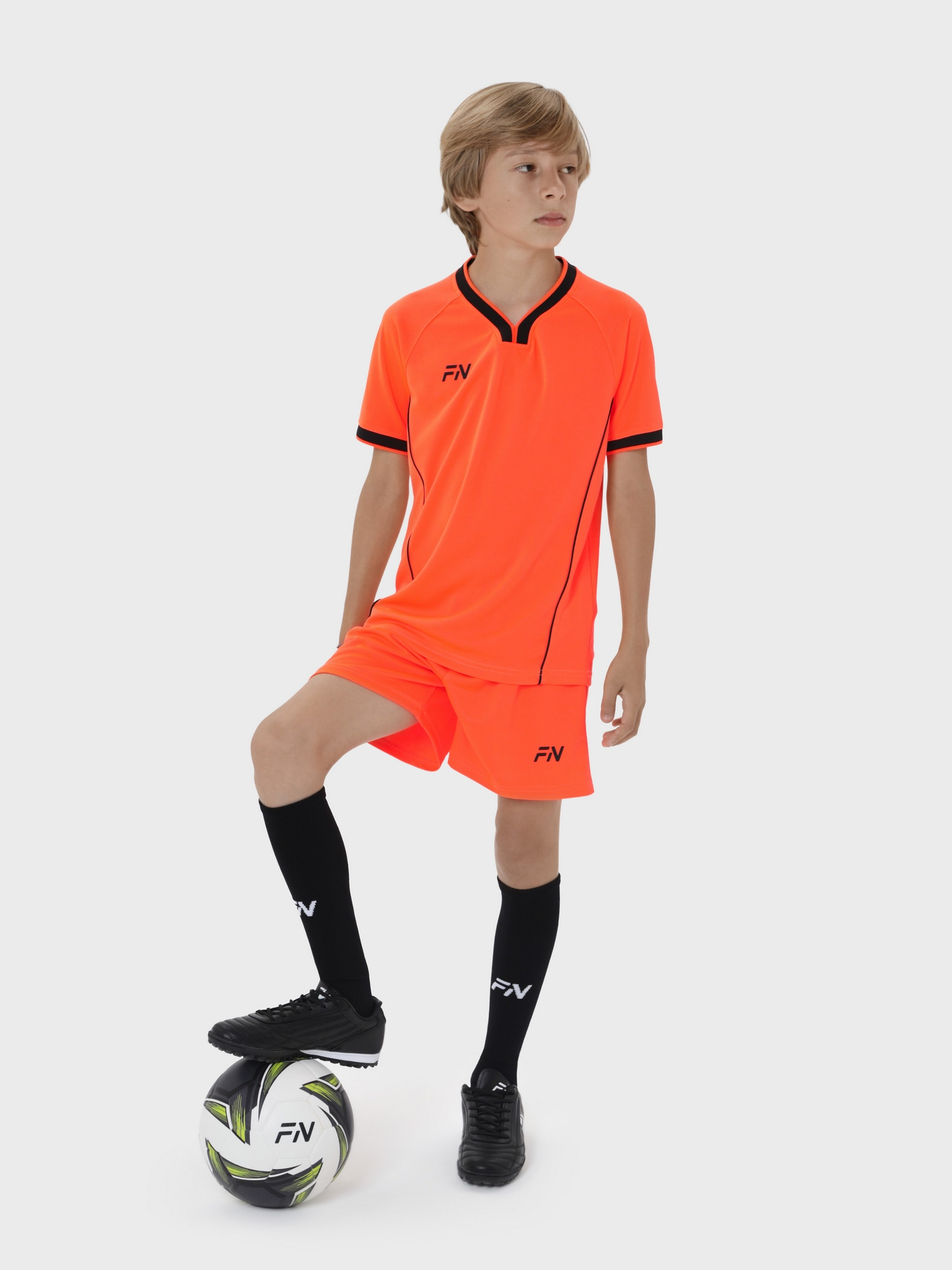 Футбольная форма FN El Clasico Kid / KFN4261020-800 (р.160, оранжевый) — фото 2