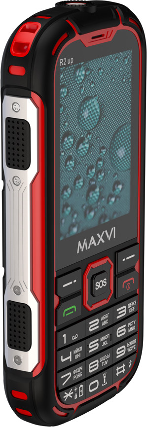 Мобильный телефон Maxvi R2 up (красный) — фото 3