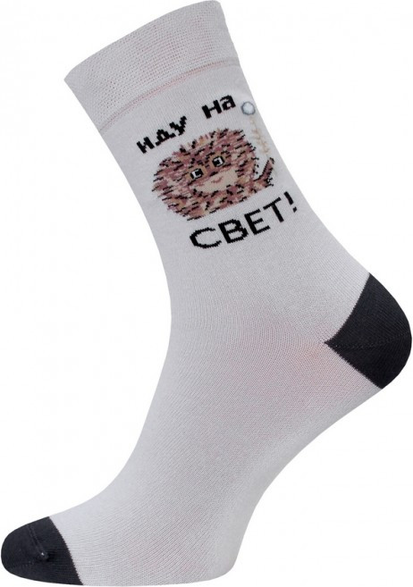 Носки Брестские 2155 Союзмультфильм Ежик в тумане рис.588 (р.25, светло-серый)