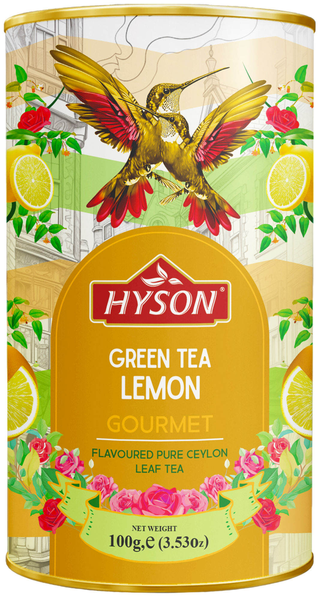 Чай листовой Hyson Лимон зеленый (100г)