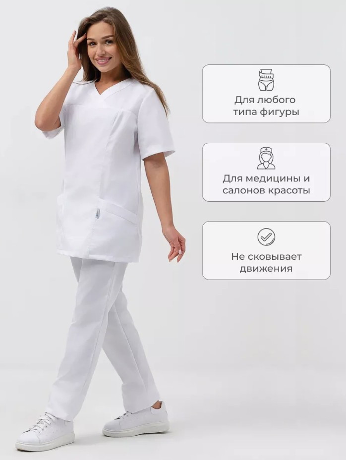 Кофта рабочая УРСУС SVforma / БЛУ801 (р.40-42, белый) — фото 3