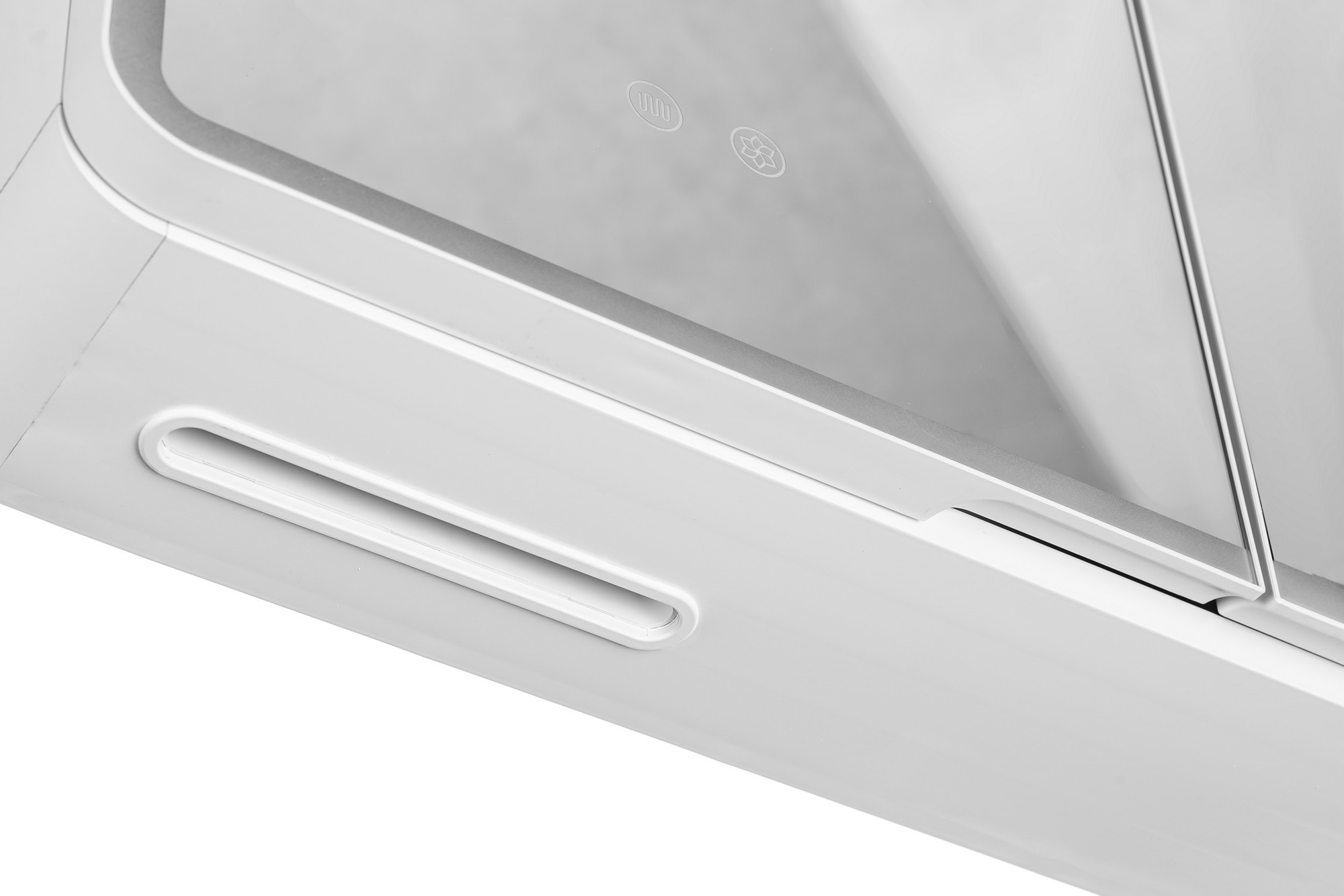 Шкаф с зеркалом для ванной Saniteco Led WSED250916003-1-W (белый) — фото 5