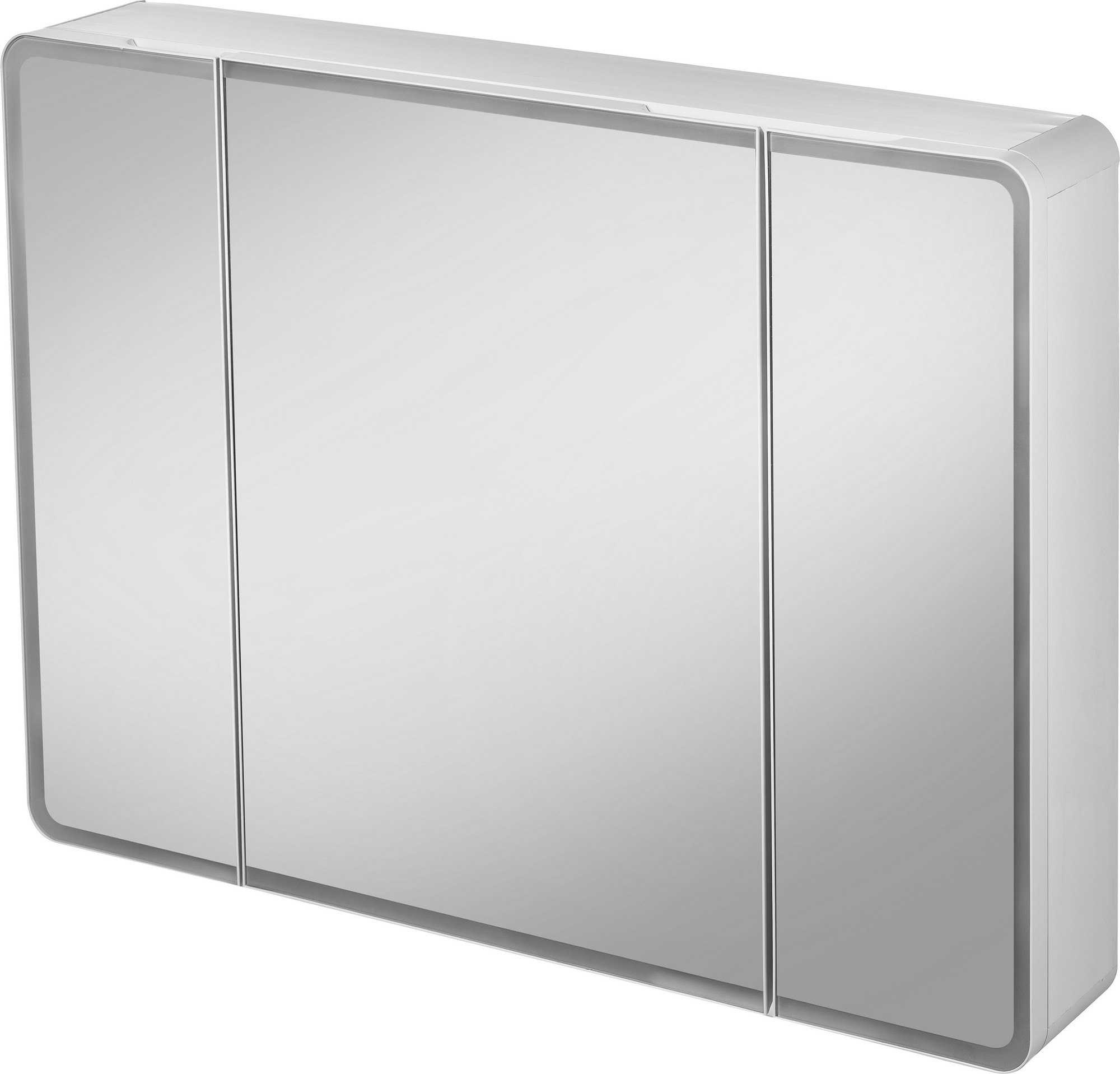 Шкаф с зеркалом для ванной Saniteco Led WSED250916005-1 (белый)