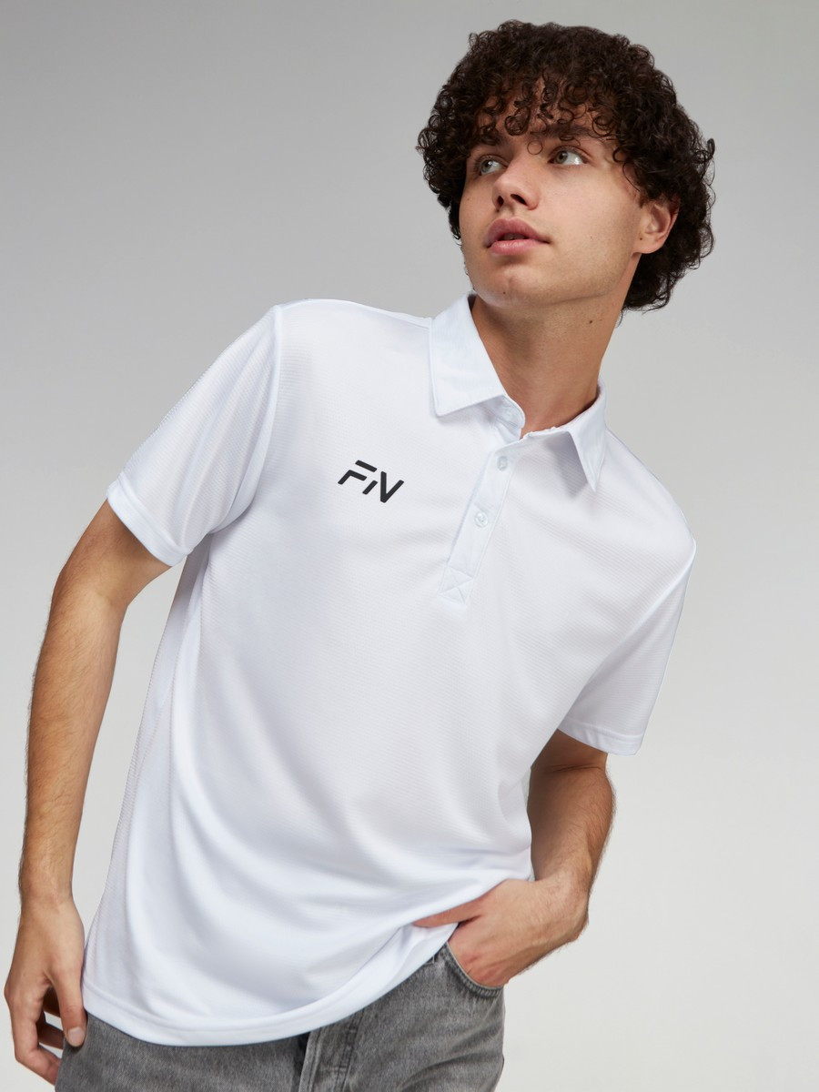 Футболка спортивная FN Polo Sport / FN4012001-100 (4XL, белый) — фото 2