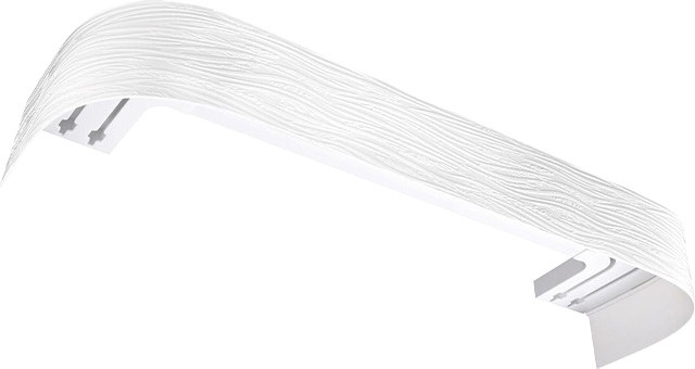 Карниз для штор LEGRAND Эдельвейс 7см с/п 3м 2р / 58147104 (белый матовый)
