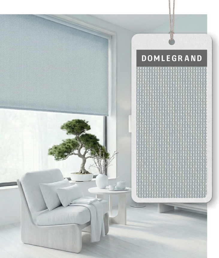 Рулонная штора LEGRAND Мелтон 114x175 / 58156523 (серый/голубой) — фото 2