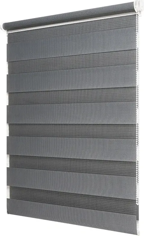 Рулонная штора LEGRAND День-ночь Easy Fix 80x160 / 58152559 (графит) — фото 4