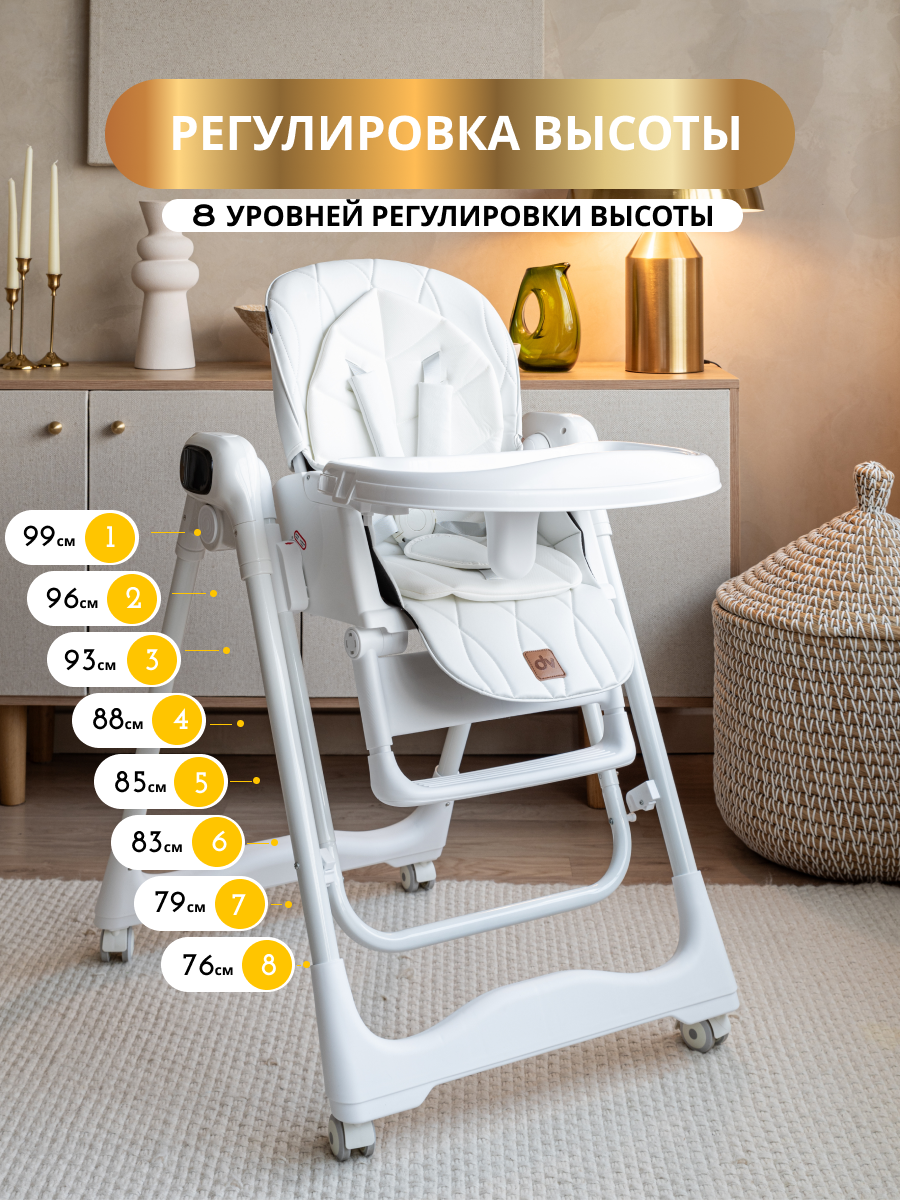 Стульчик для кормления VipBaby Polly 4в1 (Milk) — фото 3