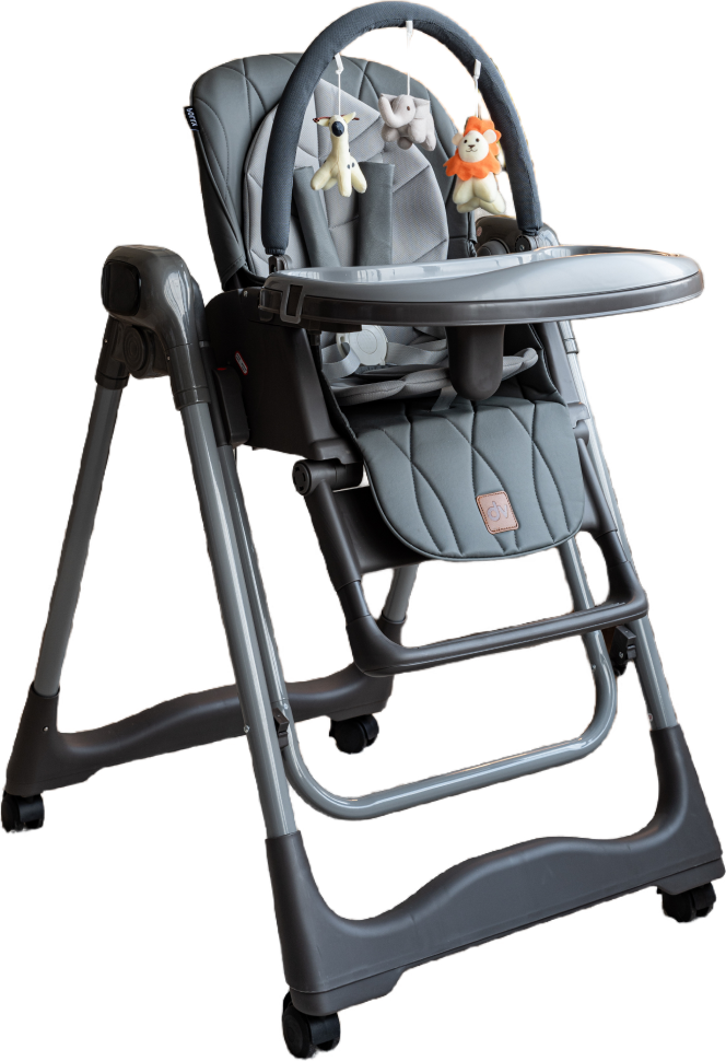 Стульчик для кормления VipBaby Polly 4в1 (Graphite)