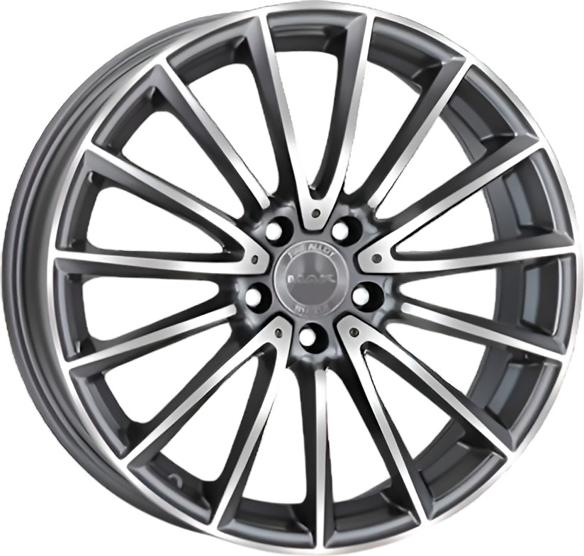 Литой диск MAK Komet 18x8" 5x112мм DIA 66.6мм ET 43мм Gun Met-Mirror Face