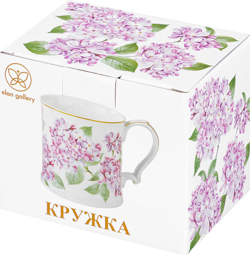 Кружка Elan Gallery Сирень New Bone China / 420828 — фото 5