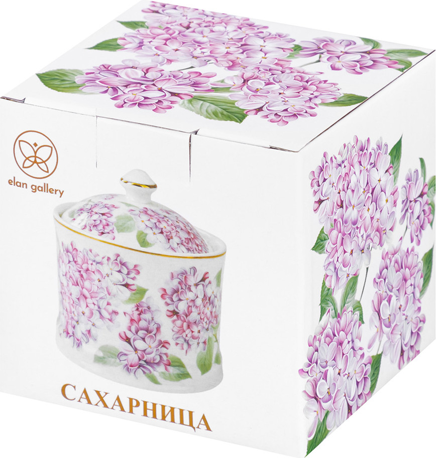 Сахарница Elan Gallery Сирень New Bone China / 420837 — фото 5