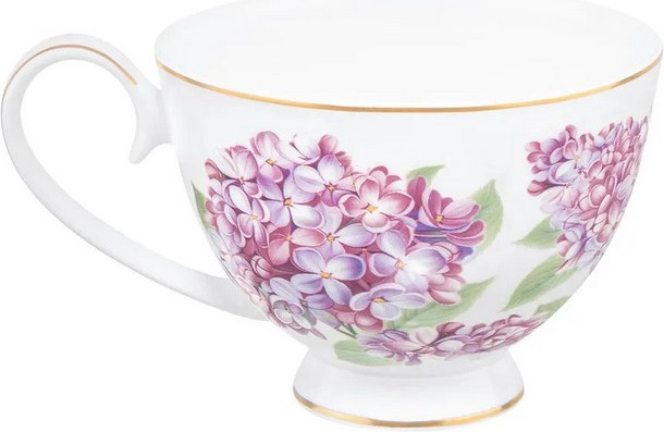 Чашка с блюдцем Elan Gallery Сирень New Bone China / 420840 — фото 6