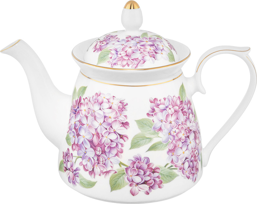 Заварочный чайник Elan Gallery Сирень New Bone China / 420841