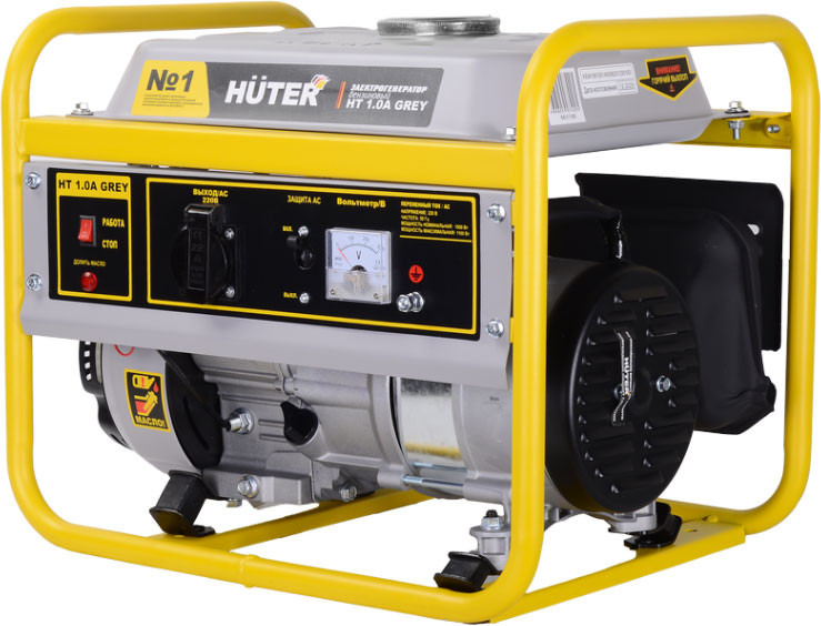 Бензиновый генератор Huter Grey HT 1.0А (64/1/149)