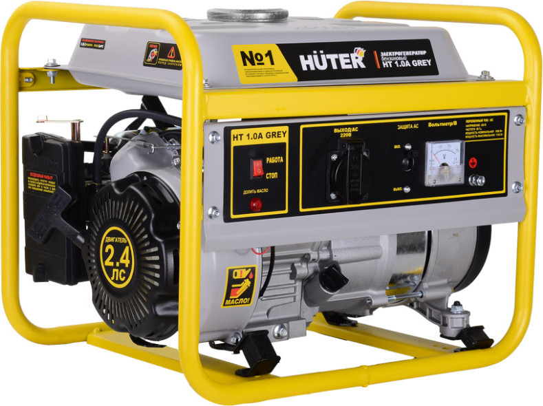Бензиновый генератор Huter Grey HT 1.0А (64/1/149) — фото 3