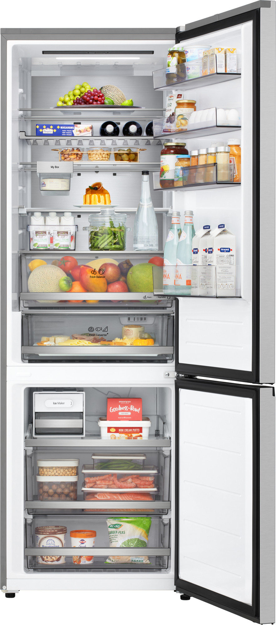 Холодильник с морозильником LG GC-B640FMKM — фото 3