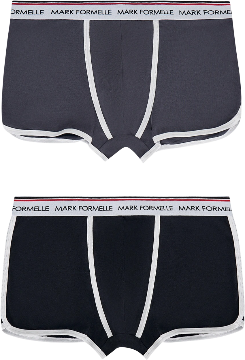 Комплект мужских трусов Mark Formelle 411165-2 (р.82-92, графит/черный)
