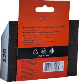 Губка абразивная Firsttool 120 угловая 125x90x25мм / F060193 — фото 2