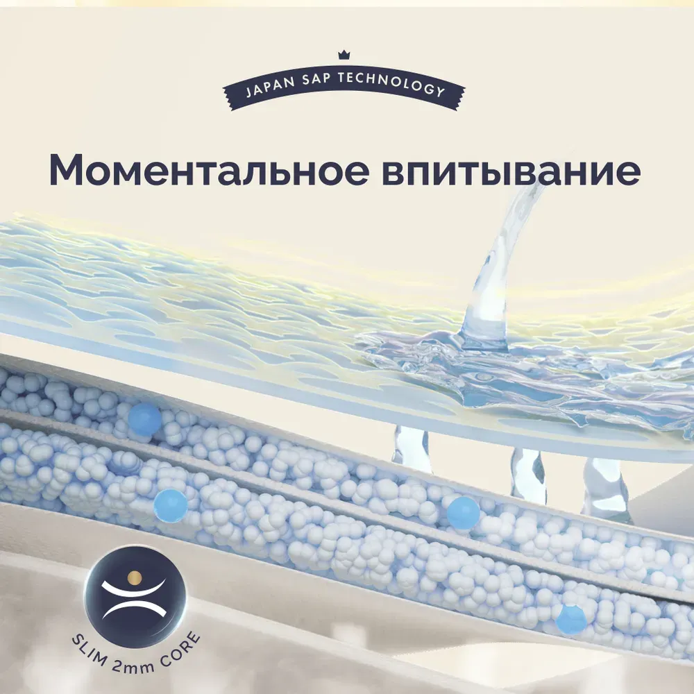Подгузники-трусики детские Hoppi RoyalDream M 6-11кг / HB-041-M (42шт) — фото 6