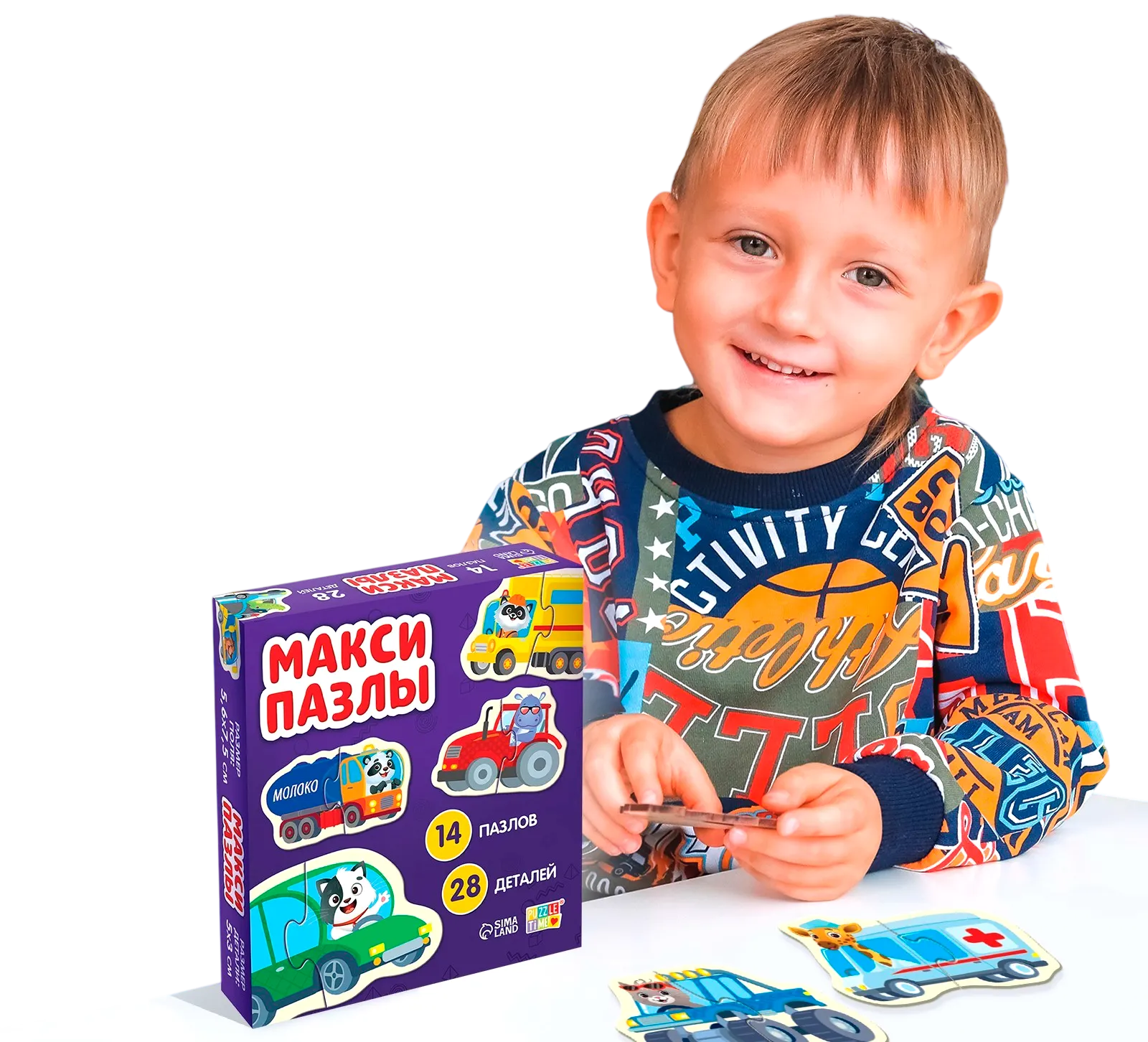 Развивающая игра Puzzle Time Такие разные машины / 9954039