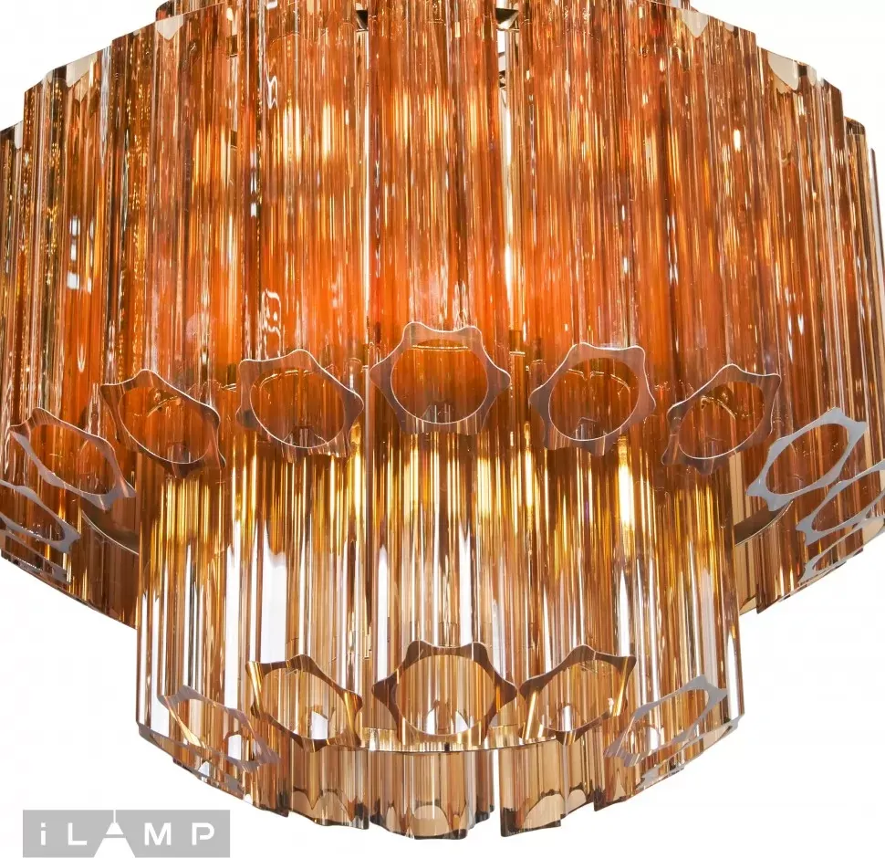 Люстра ILamp Destiny MD0267-4B Chrome+Brown — фото 4
