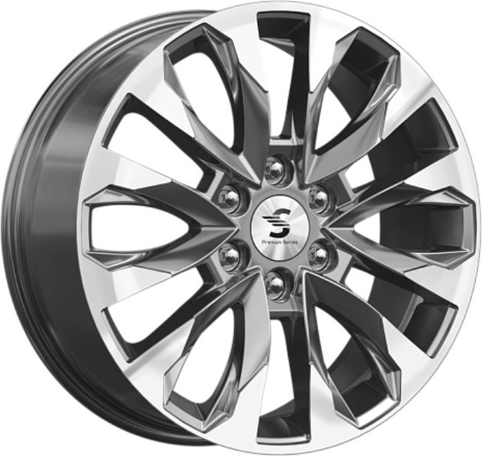Литой диск K&K КР007 Land Cruiser 300 20x8" 6x139.7мм DIA 95.1мм ET 60мм (Diamond Gloss Graphite)