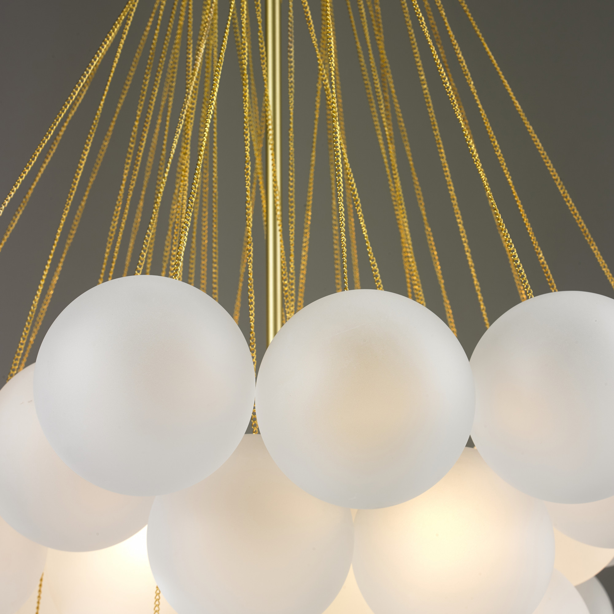 Люстра ILamp Globe 10099P/3-D800 Gold&White — фото 6