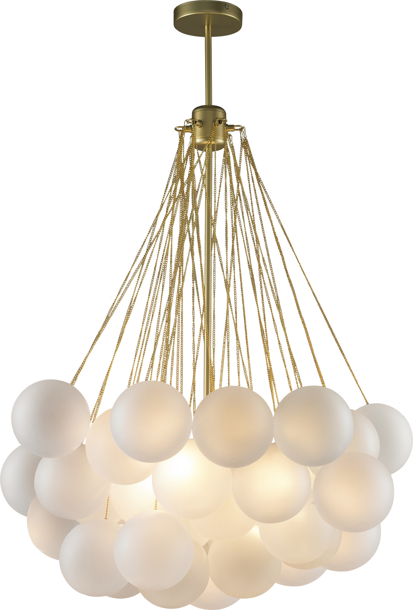 Люстра ILamp Globe 10099P/3-D800 Gold&White — фото 4