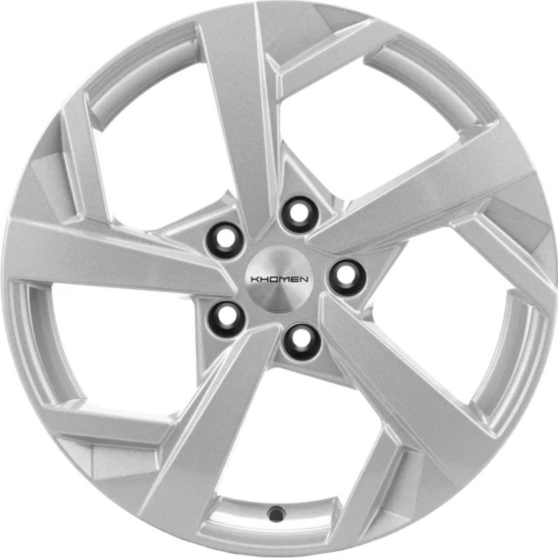 Литой диск Khomen KHW1712 Karoq/Octavia/Tiguan 17x7" 5x112мм DIA 57.1мм ET 43мм (F-Silver)