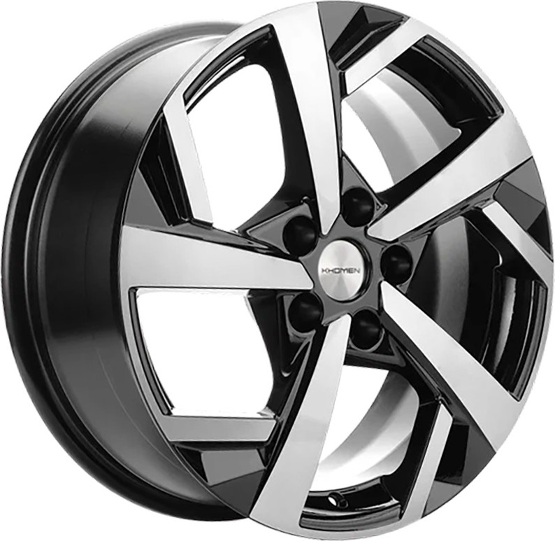 Литой диск Khomen KHW1712 Qashqai 17x7" 5x114.3мм DIA 66.1мм ET 40мм (Black FP)