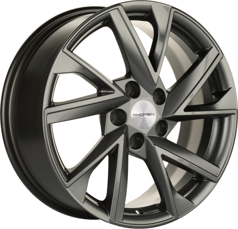 Литой диск Khomen KHW1714 Kodiaq/Tiguan 17x7" 5x112мм DIA 57.1мм ET 40мм (Gray)