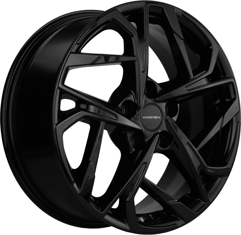 Литой диск Khomen KHW1716 Changan/Geely/Lexus 17x7" 5x114.3мм DIA 60.1мм ET 45мм (Black)