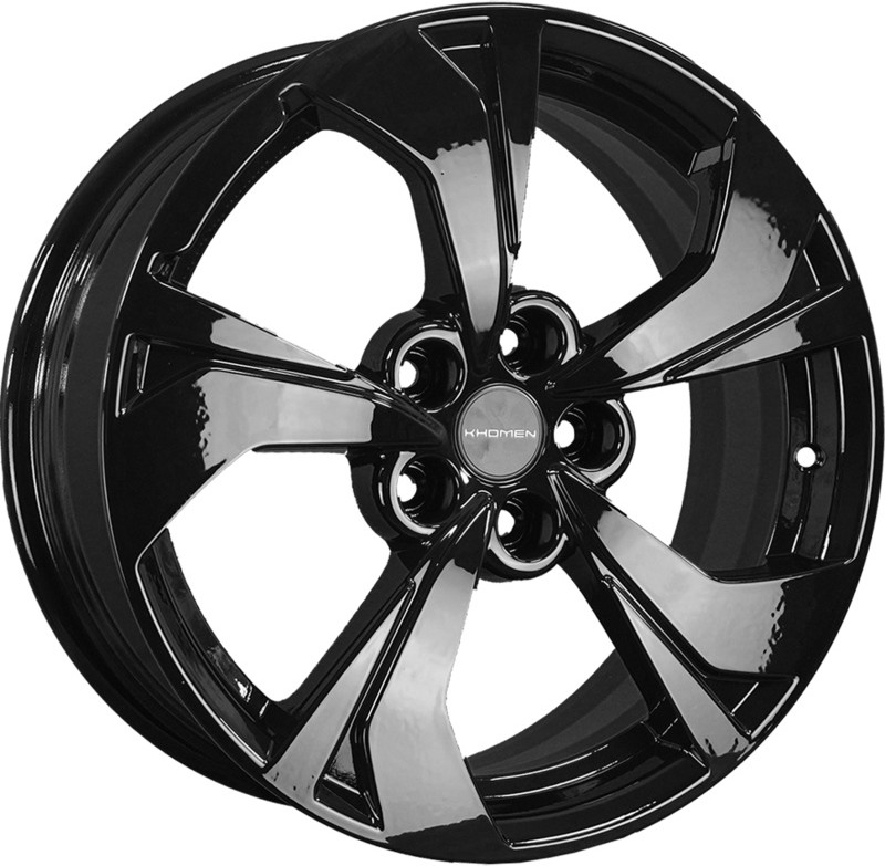 Литой диск Khomen KHW1724 JAC J7 17x7" 5x114.3мм DIA 67.1мм ET 48мм (Black)