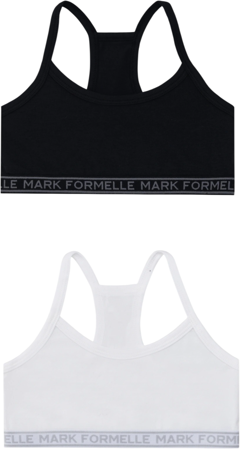 Комплект бюстье для девочек Mark Formelle 517707-2 (р.158-80, белый/черный)