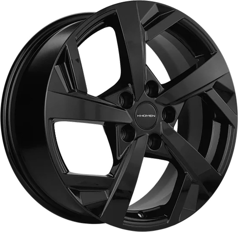 Литой диск Khomen KHW1712 JAC/Москвич 3 17x7" 5x108мм DIA 54.1мм ET 40мм (Black)