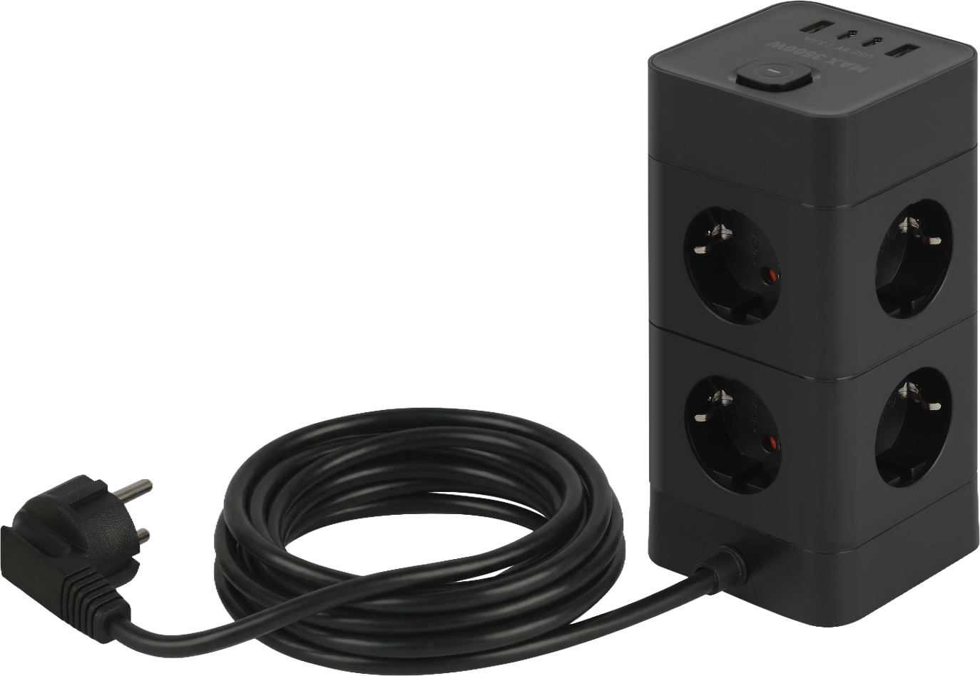 Сетевой фильтр ЭРА TWR-8es-1.5m-4USB-B / Б0069072 — фото 2