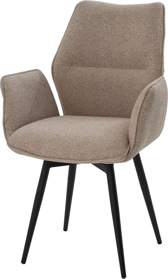 Стул M-City Грин 360 / 635M06179 (NS-04 крем букле/черный каркас)