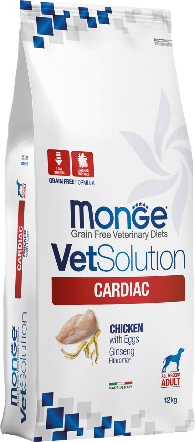 Сухой ветеринарный корм для собак Monge VetSolution Dog Cardiac (12кг)