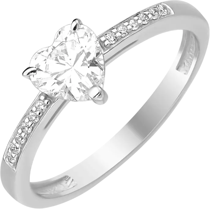 Кольцо из серебра 7 КАРАТ П1217-013С (р.17.5, с фианитами)