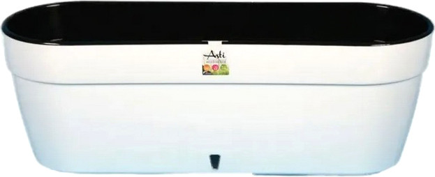 Вазон Santino Asti 500 / AST500WHT/BL (белый/черный)