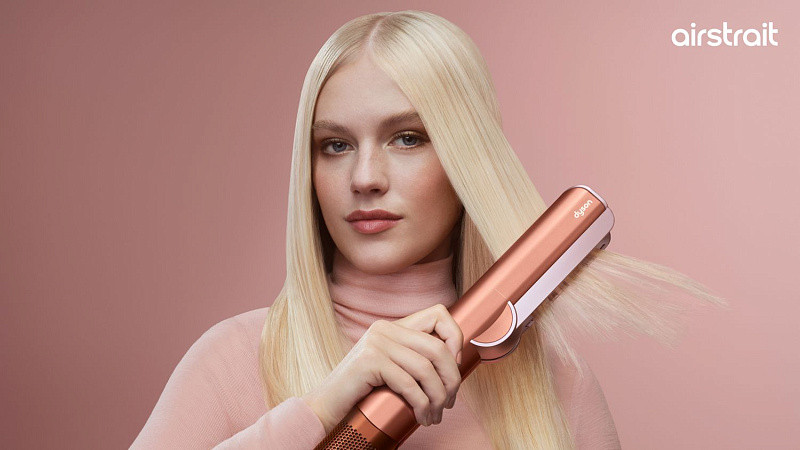 Выпрямитель для волос Dyson Airstrait HT01 (янтарный шелк/розовый) — фото 3