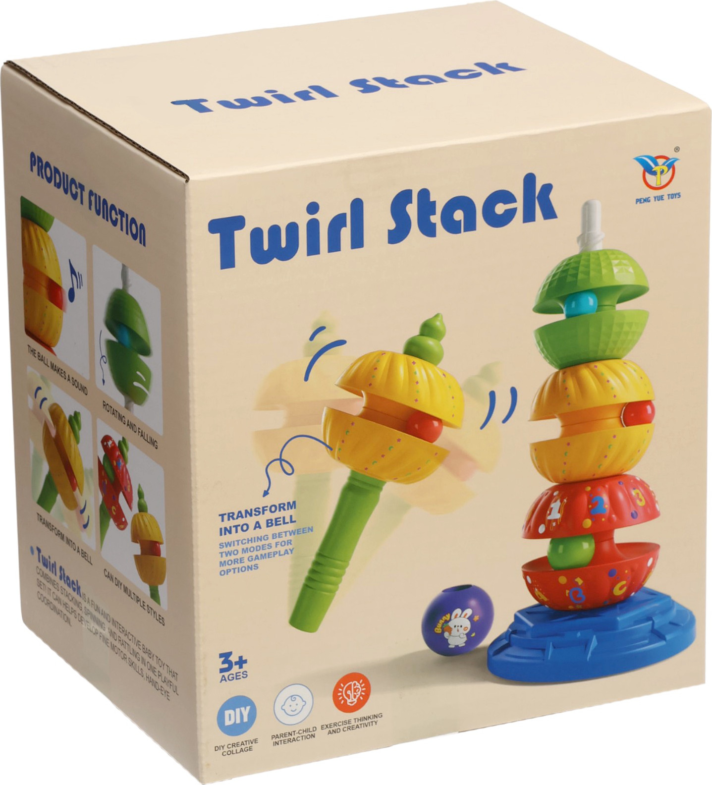 Развивающий игровой набор Sima-Land Пирамидка Закрути шарик / 10934837