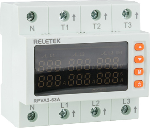 Реле напряжения RELETEK RPVA3-63A