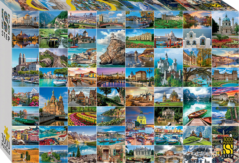 Пазл Step Puzzle Достопримечательности Европы / 85026 (3000эл)