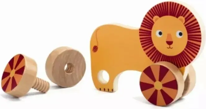 Развивающий игровой набор Djeco Educational Wooden Games Прикрути колёса / DJ01684 — фото 5