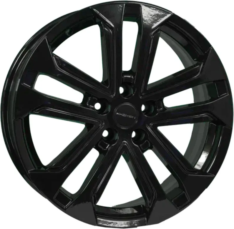 Литой диск Khomen KHW1803 Omoda C5 18x7" 5x108мм DIA 60.1мм ET 33мм (Black)